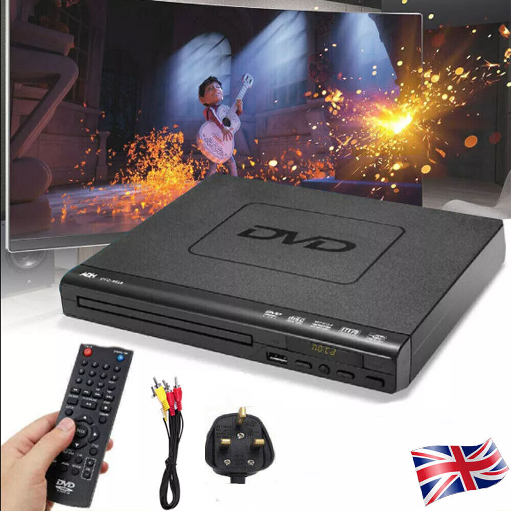 DVD Player Compact Multi Region HDCD CD VCD Music Disc Upscaling USB With Remote - 5.0 - CJ