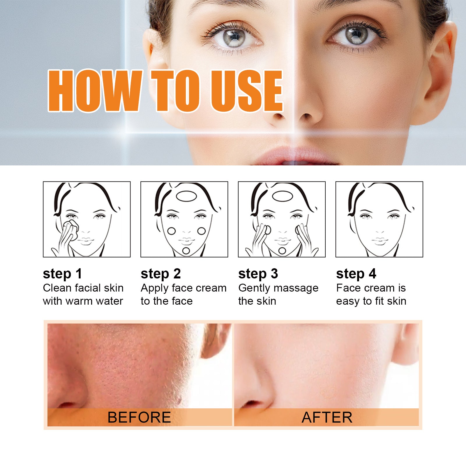 OUHOE Moisturizing And Brightening Toning Cream, Moisturizing Face, Beauty, Rejuvenation, Moisturizing Cream, Brightening, Firming And Smoothing Cream - 5 - CJ