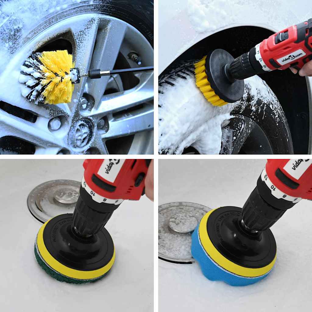 Drill Brush Set 28 Pieces Multicolor and Car Cleaning Brush Set - 5 - cjdropshipping