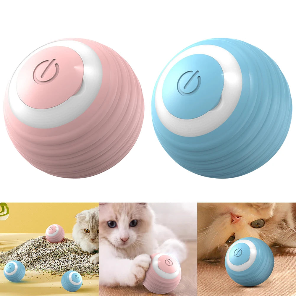 Automatic Moving Bouncing Rolling Ball Smart Cat Toy Ball Self - Moving Kitten Toy For Indoor Cat Kitten - 0 - CJ