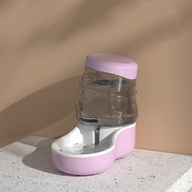 Pet Cat Dog Feeder Automatic Water Dispenser - 0 - CJ - Pink b - CJGY130412107GT