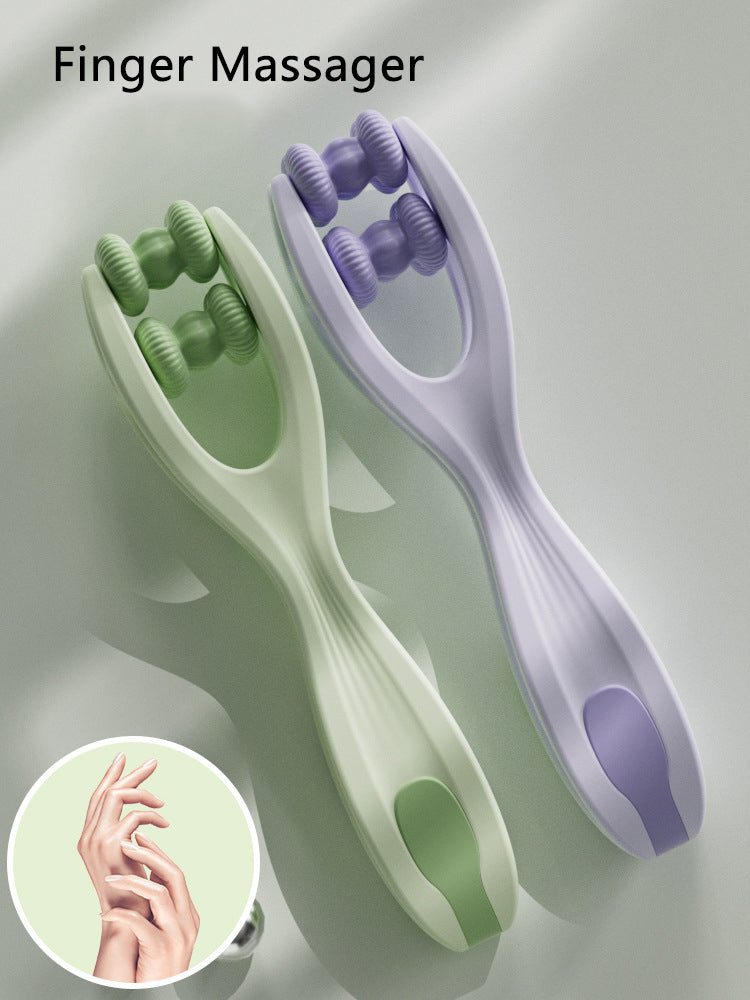 Finger Massager Dual - Row Roller Design Easy Use Relieve Finger Fatigue Promote Blood Circulation Portable Roller Finger Massager - 5.0 - CJ
