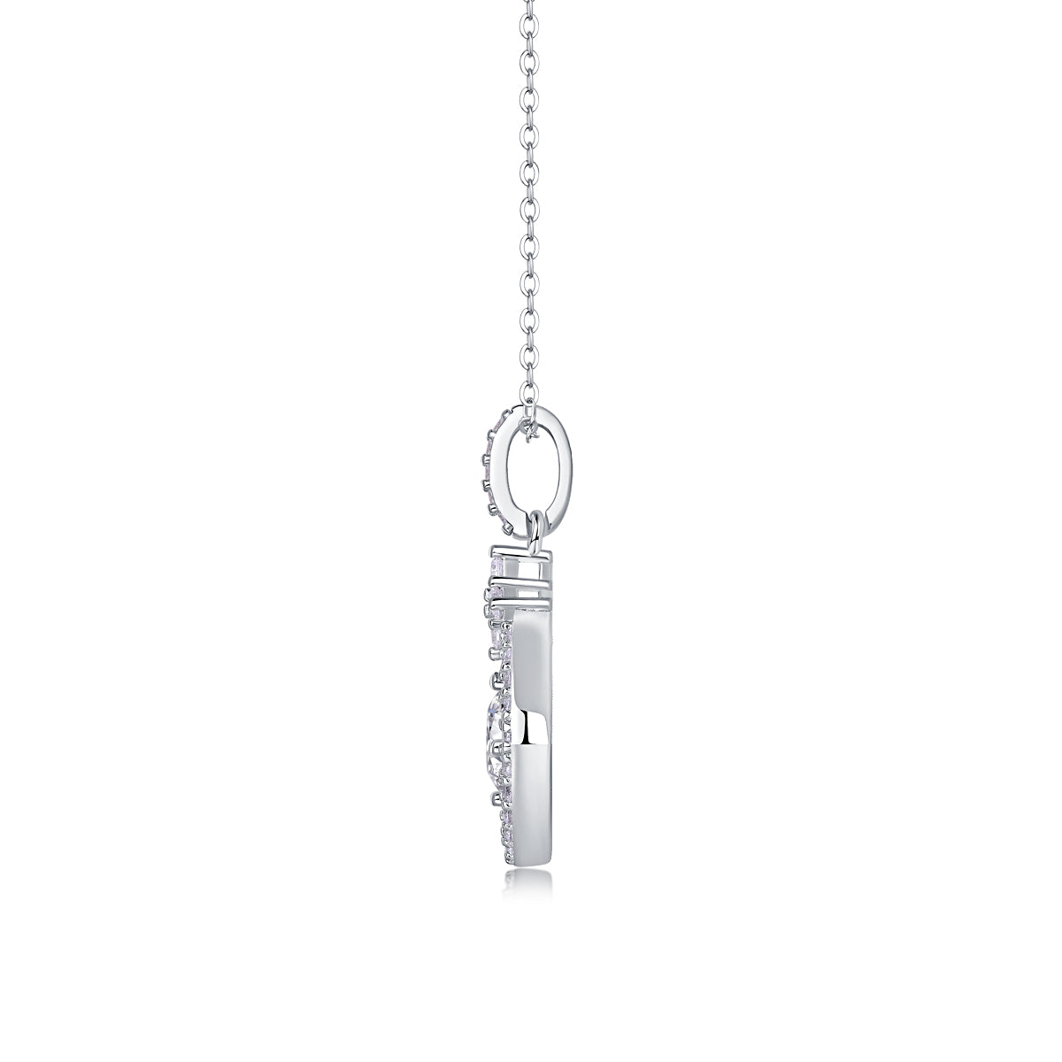 1Starlight Heart - to - Heart - A Fashionable And Luxurious Diamond Jewelry Pendant Set With 1 - carat Moissan Diamond S925 Sterling Silver And Platinum Plating Prohibit TikTok sales - 5 - CJ
