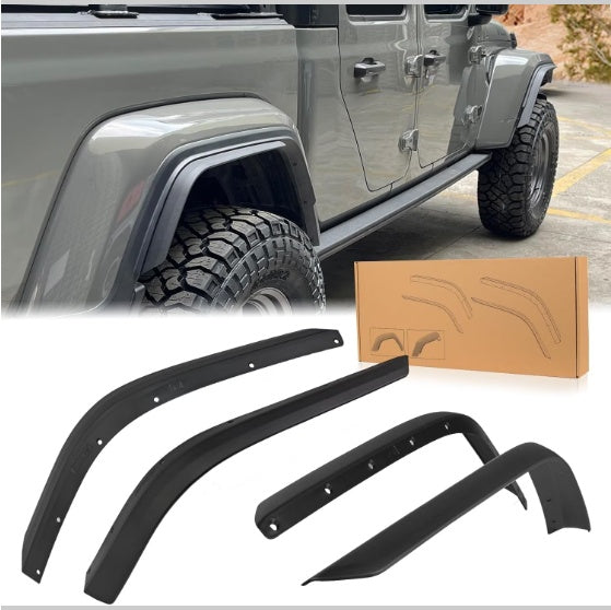Front Rear Fenders Compatible With 2020 - 2024 Wrangler Gladiator JT Sport Willys - 5 - cjdropshipping