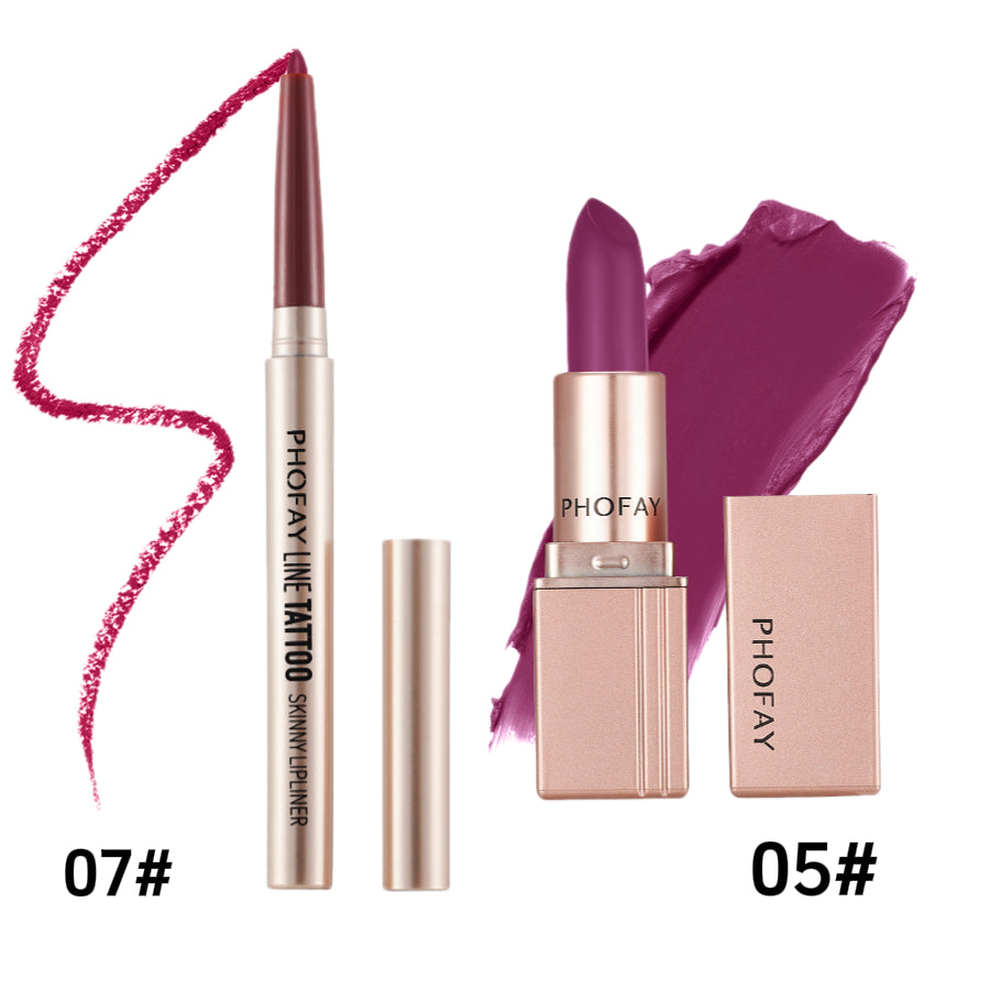 PHOFAY Matte Lipstick - 4 - CJ - Set8 - CJKH203582718RI
