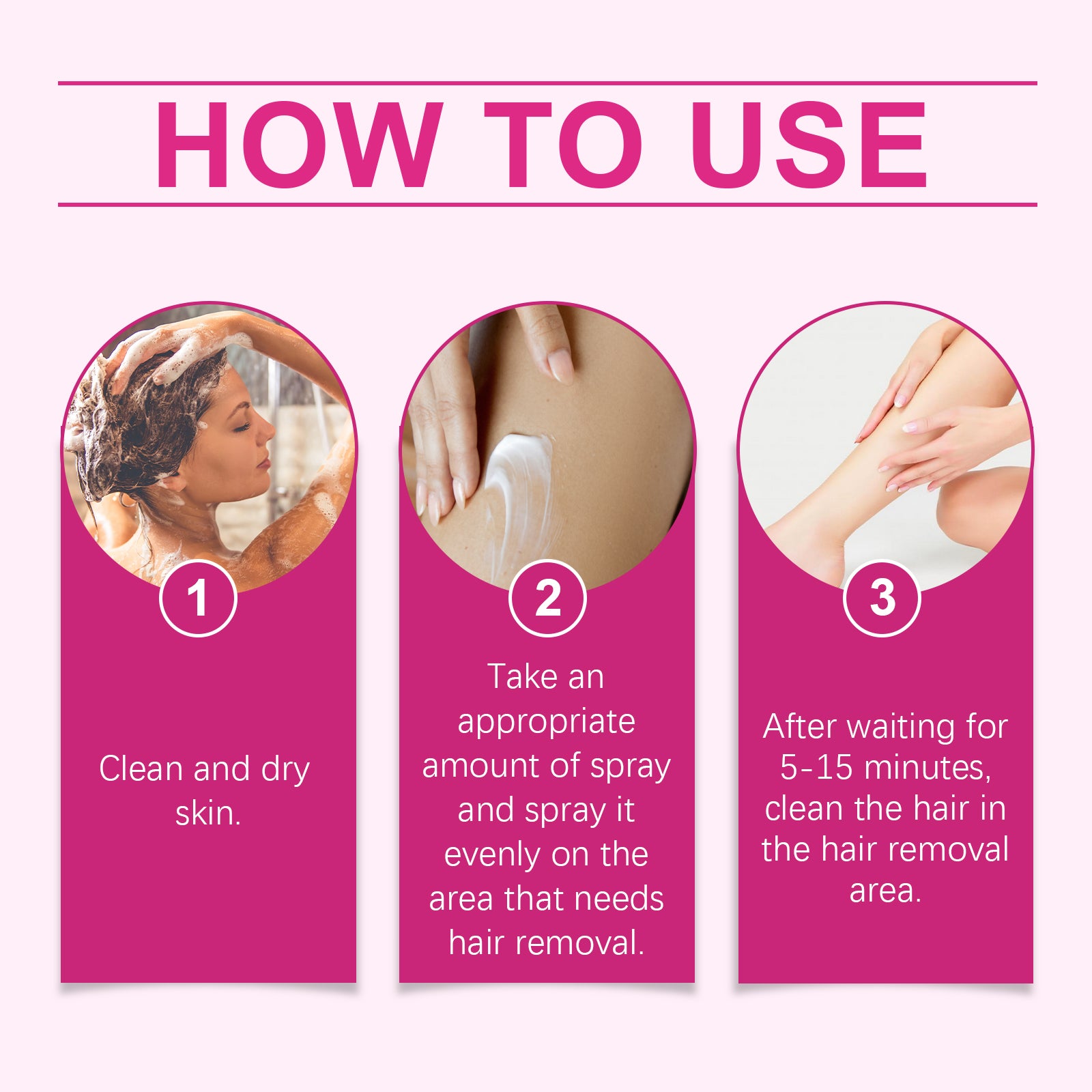 OUHOE Mousse Body Hair Removal Spray, All Over The Body Armpits, Hands, Legs Smooth And Delicate Skin Gentle Hair Removal - 5 - CJ