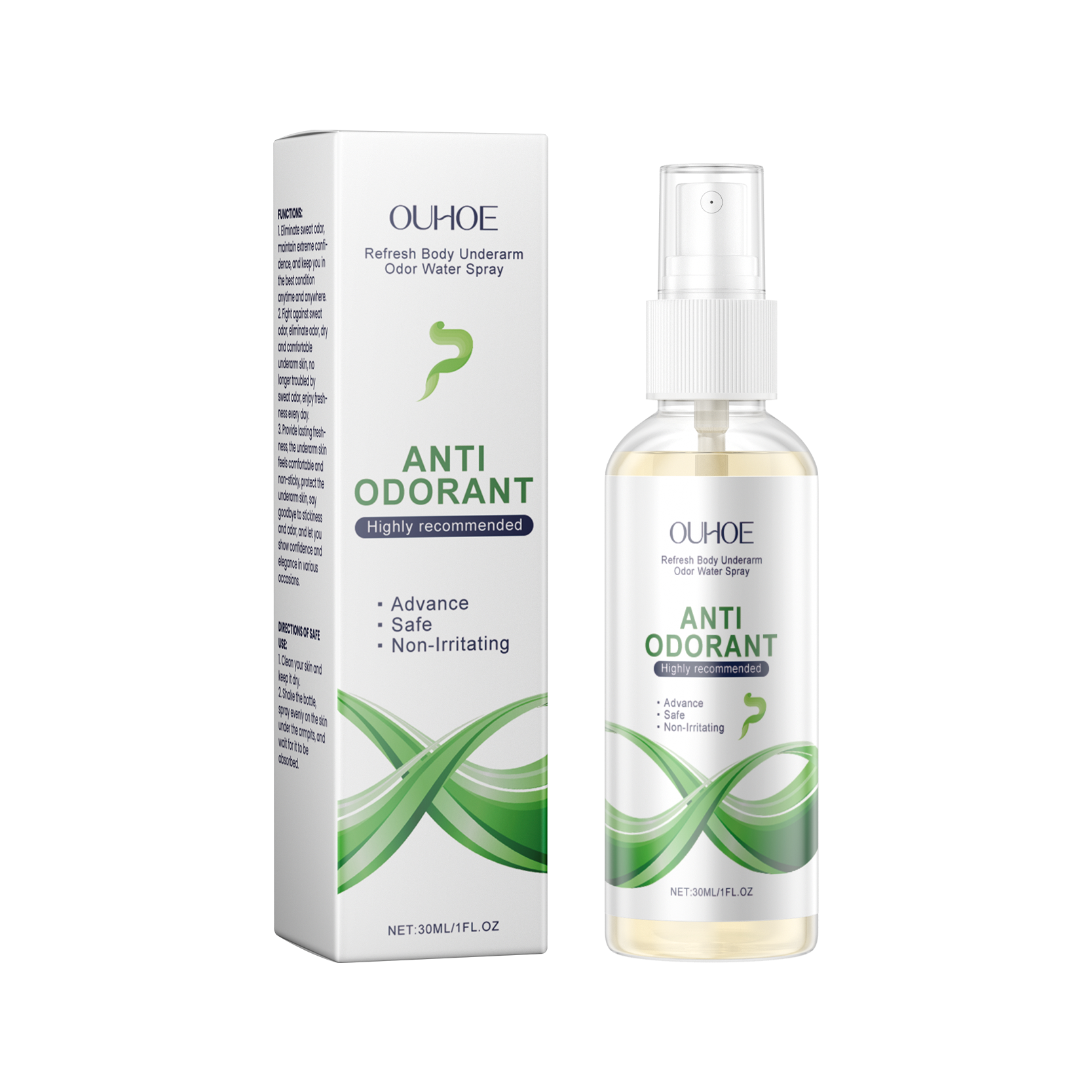 OUHOE Underarm Treatment Spray, Lasting Fragrance Improve Body Odor Underarm Odor Clean And Moisturizing Body Care - 5 - CJ