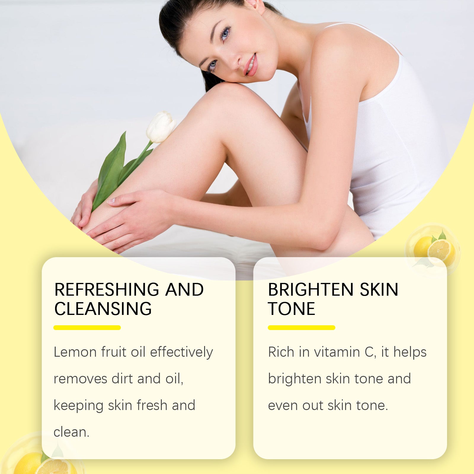 OceAura Lemon Herbal Vitamin C Soap Cleanser Body Skin Bath Mild Clean Refreshing Oil Control Skincare Soap - 5 - CJ