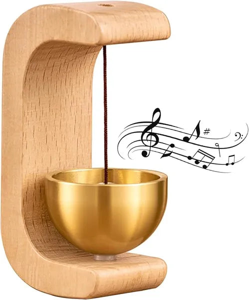 Magnetic Door Chime Bell, Wooden Shopkeepers Bell For Door Opening - Ding Ding Sound - 5 - CJ