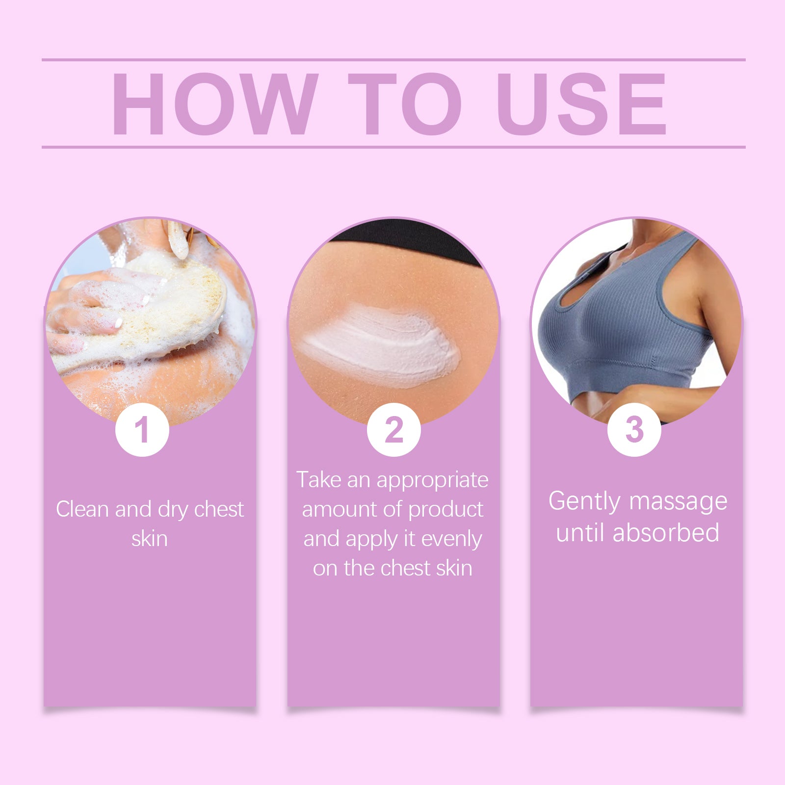 Oceaura Breast Firming Care Cream, Breast Firming And Firming Breast Skin Massage Nourishing And Lifting Cream - 5 - CJ