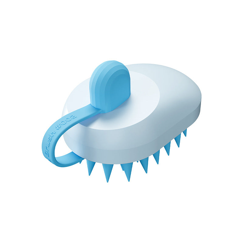 Soft Silicone Pets Hair Remover Comb Handheld Bath Shower Hair Shampoo Massage Brush For Dogs Cats Cleaning Tools Pet Products - 0 - CJ - Light Blue - CJGY198668702BY
