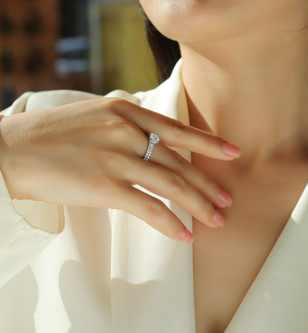 1Arrange Large Diamond Rings, Wedding Rings, Luxury Fashion Set Moissanite Silver Rings Prohibit TikTok sales - 5 - CJ