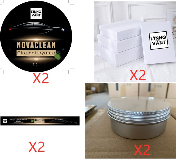 Car Diamond Crystal Wax Black Wax Coating Waxing Polishing Sewage Crystal Hard Wax - 0 - CJ - White - Set2x2 - CJQC104390729CX