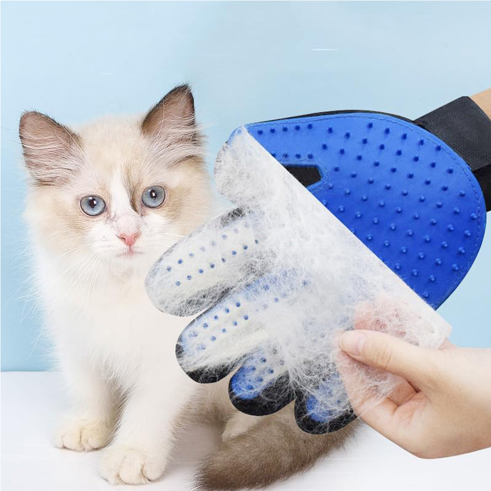 1 Pair Pet Grooming Cat Dog Rabbits Horse Gloves Pet Brush Glove Premium De - Shedding Glove - 5 - CJ