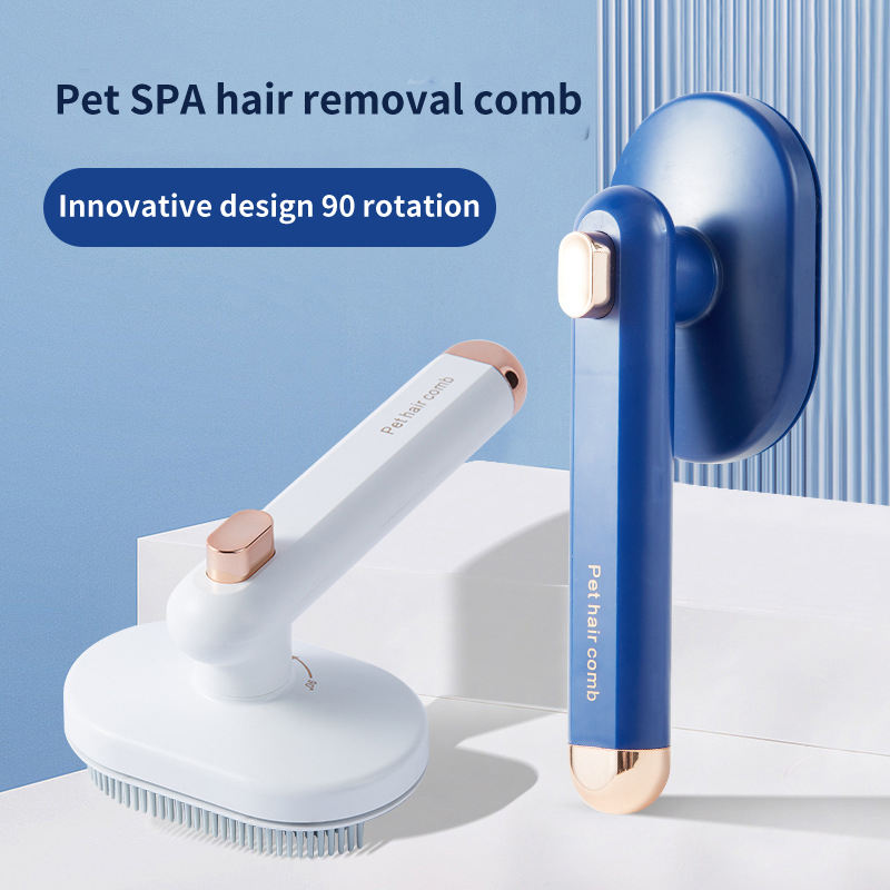 Pet Comb Cat Dog To Remove Floating Hair Pet Hair Brush Hair Removal Artifact Pet Grooming Brush Supplies Self Cleaning Comb Pet Products - 0 - CJ