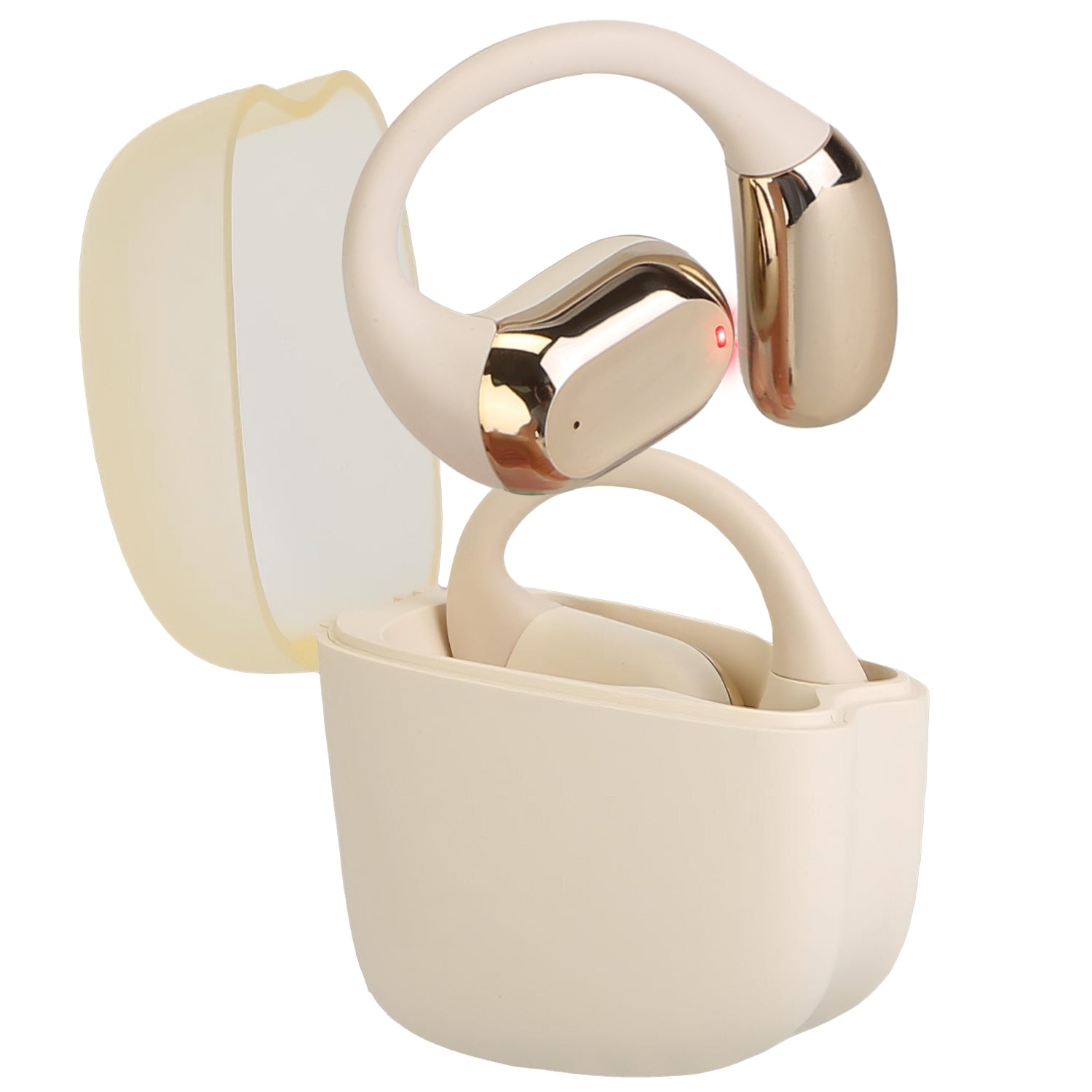 1 Set Wireless V5.4 Open Ear Earbuds With Earhook LED Display Charging Case IPX5 Waterproof 300Hrs Standby Time Touch Control Stereo Sport Headphones For Workout Running - 5 - CJ