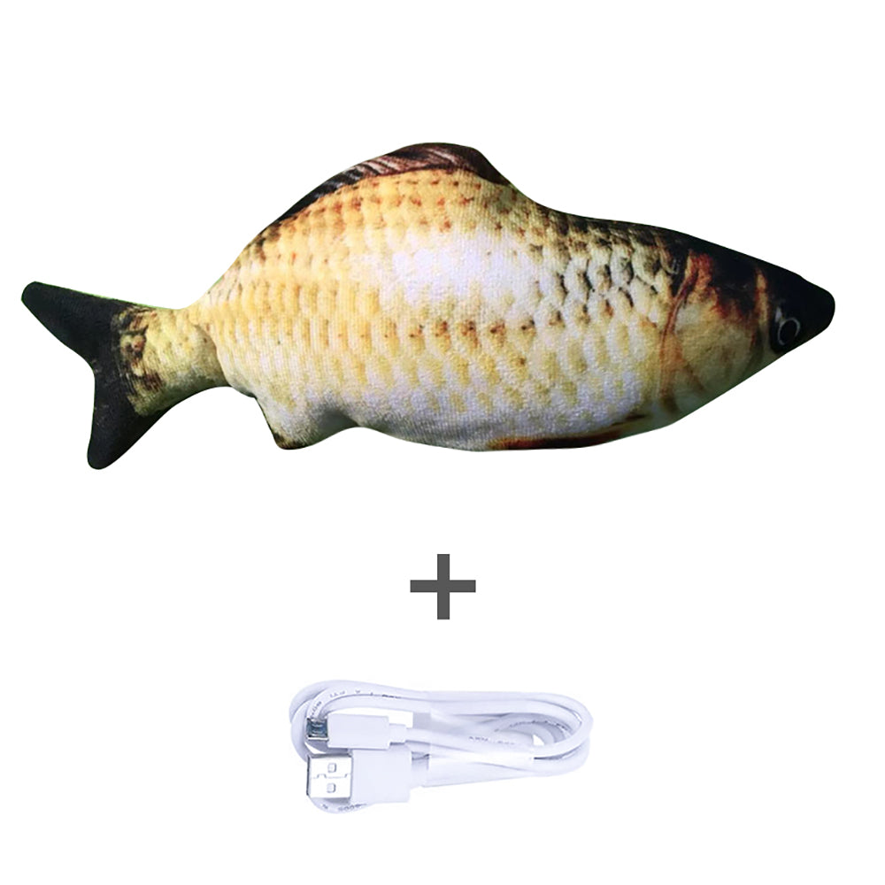 Without Cat Nip Version - Electric Jumping Fish Simulation Electric Fish Toy - 0 - CJ - C - CJWJWJMR00725 - C