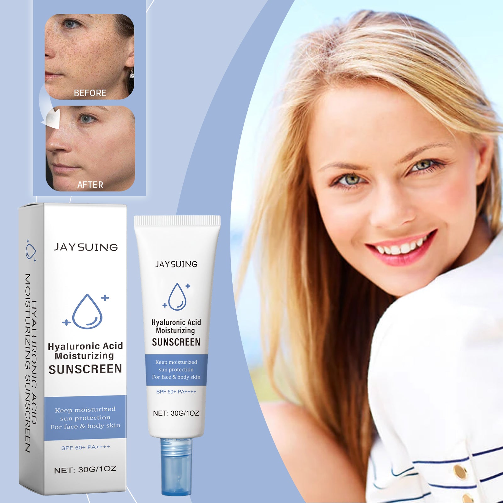 Jaysuing Protection Lotion Is A Moisturizing And Refreshing Uv Protection Lotion For Face Care - 5 - CJ