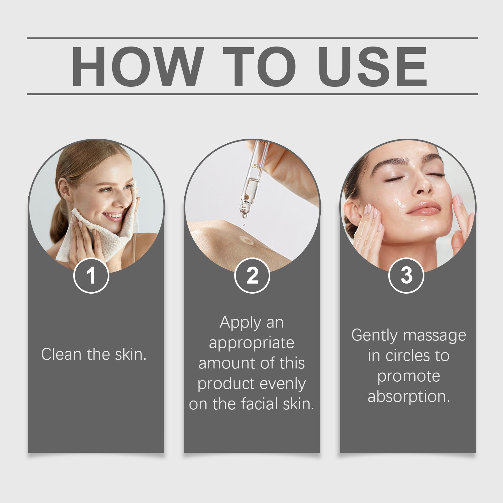 OUHOE Face Essence, Gentle Moisturizing Moisturizing Hydrating Soft Skin Daily Care Face Essence - 5 - CJ