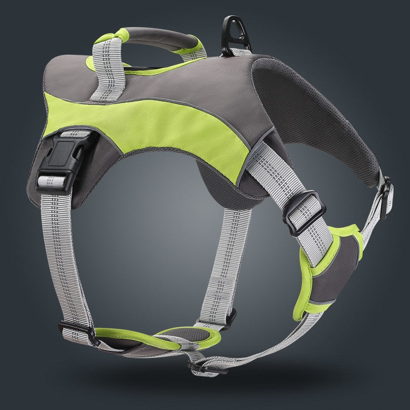 Breathable Large Dog Chest Harness With Leash - 0 - CJ