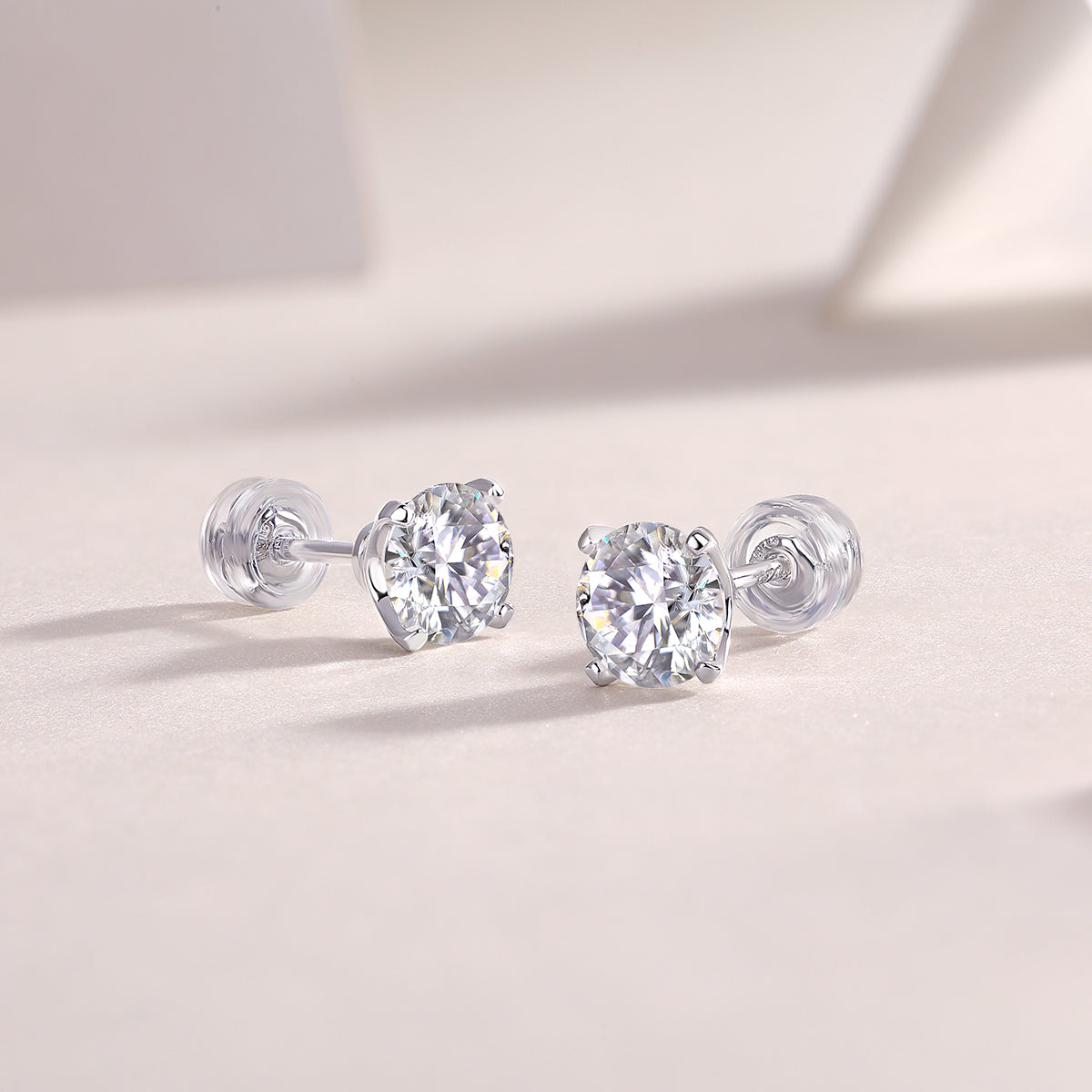 1Rhymes Luxury Fashion Diamond Earrings Stud Inlaid With Mosan Diamond Silver Ornaments Prohibit TikTok sales - 5 - CJ