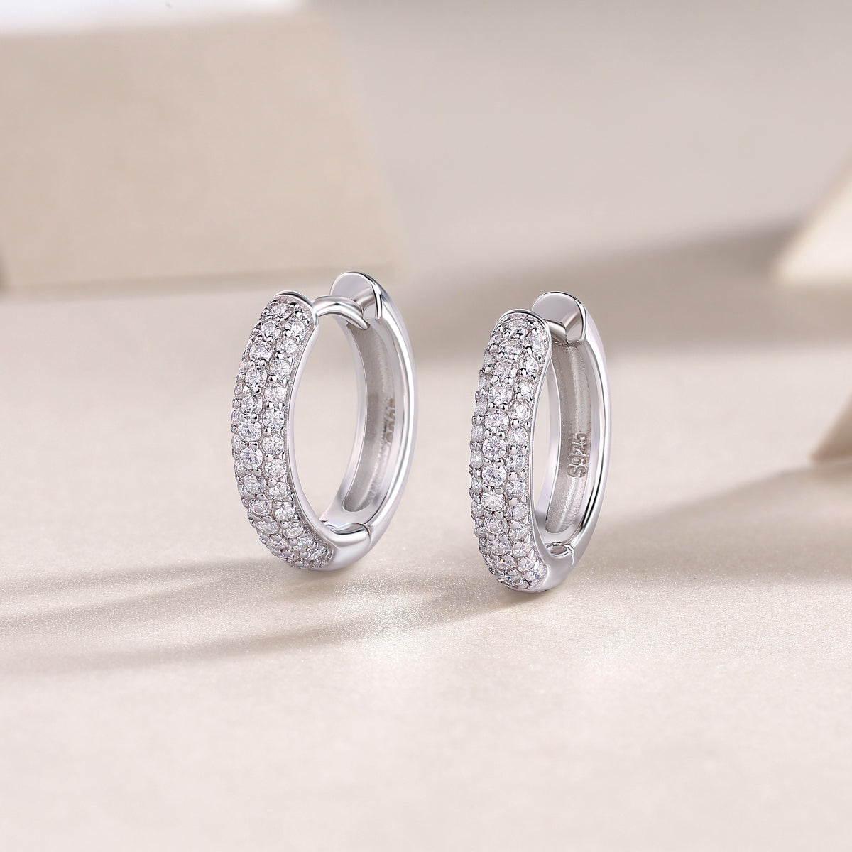 1Corner Star Diamond Set Moissanite Silver Earrings Luxury Fashion Diamond Earrings Stud Earrings Prohibit TikTok sales - 5 - cjdropshipping
