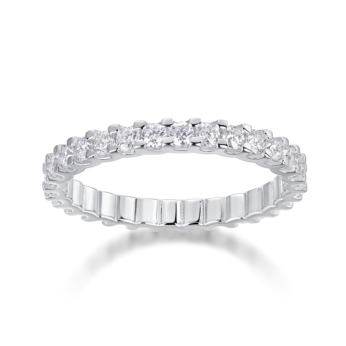 1Wish Diamond Ring Luxury Fashion Set Moissanite Silver Ring Prohibit Tk Sales - 5 - CJ