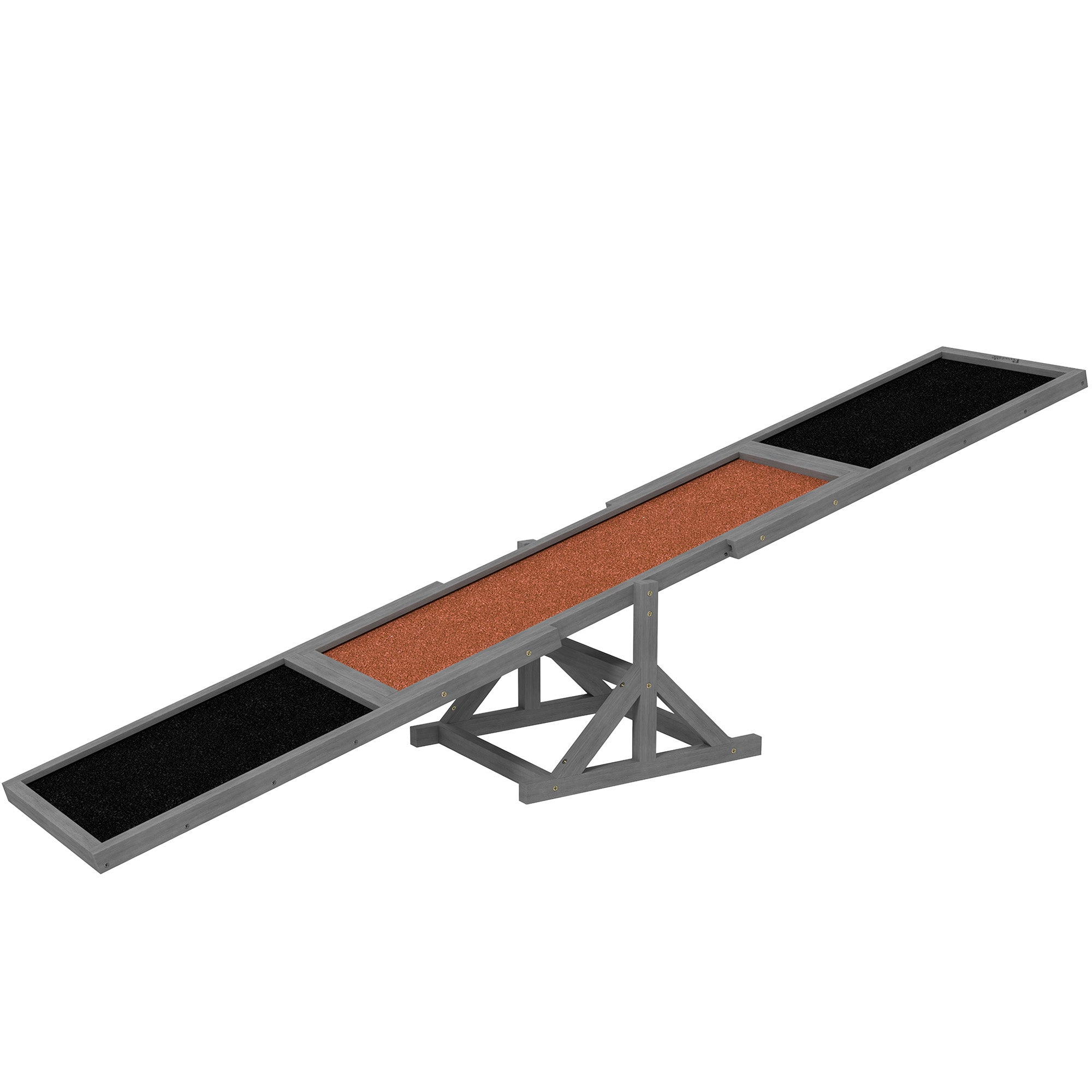 Wooden Dog Agility Seesaw For Training And Exercise, Weather Resistant, 83 L X 16 W X 14 H, Gray - 5 - CJ
