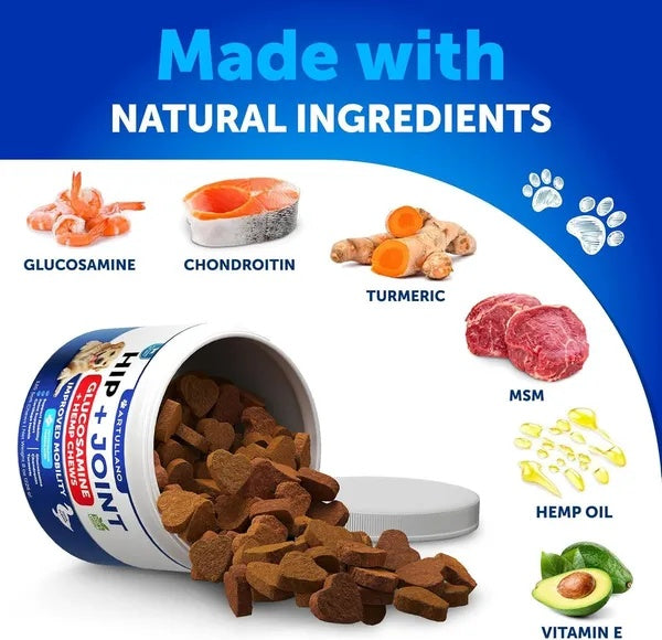 Hemp Hip And Joint Supplement For Dogs Glucosamine For Dogs - 5 - CJ