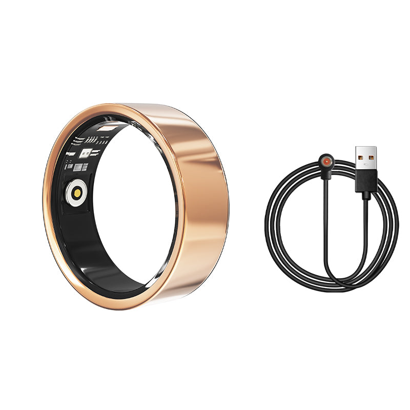 Smart Ring Health Tracker - Fitness Sleep Heart Rate Blood Oxygen Tracker Smart Ring For Men And Women,IP68 Waterproof Level Bluetooth Fitness Tracker Rings Family Care - 5 - CJ