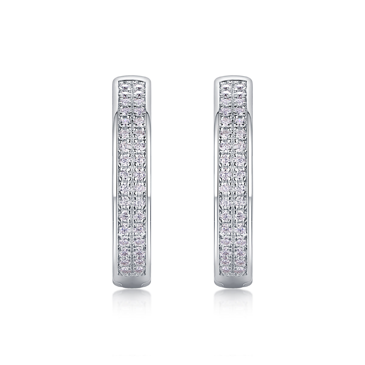 1Firefly Light - Moissanite S925 Sterling Silver Earrings With Platinum - plated Stud Earrings, Fashionable, Trendy And Affordable Diamond Jewelry Prohibit Tk Sales - 5 - cjdropshipping