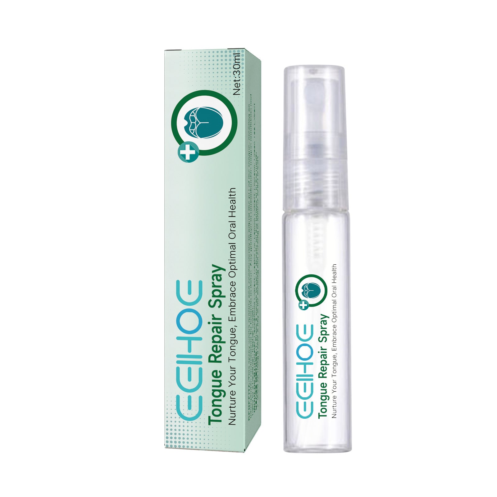 EELHOE Tongue Repair Spray Repair White Tongue Relief Dry Swollen Tongue Oral Care Spray - 5 - CJ