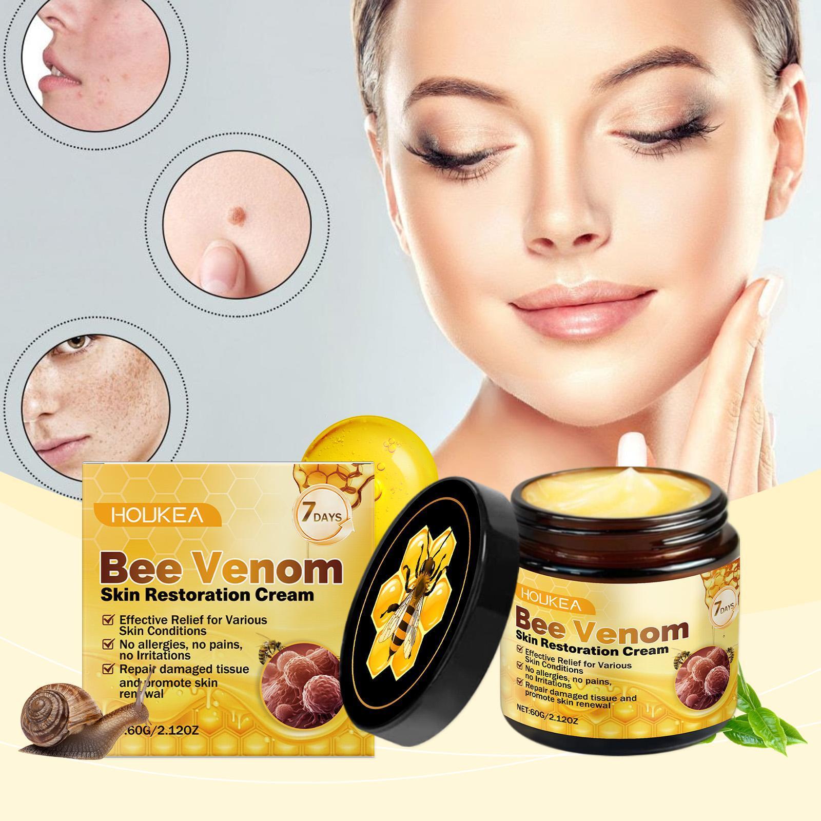 Houkeya Bee Skin Care Cream Gentle Cleansing, Mole Removal, Moisturizing, Soothing Skin Care Cream - 5 - CJ