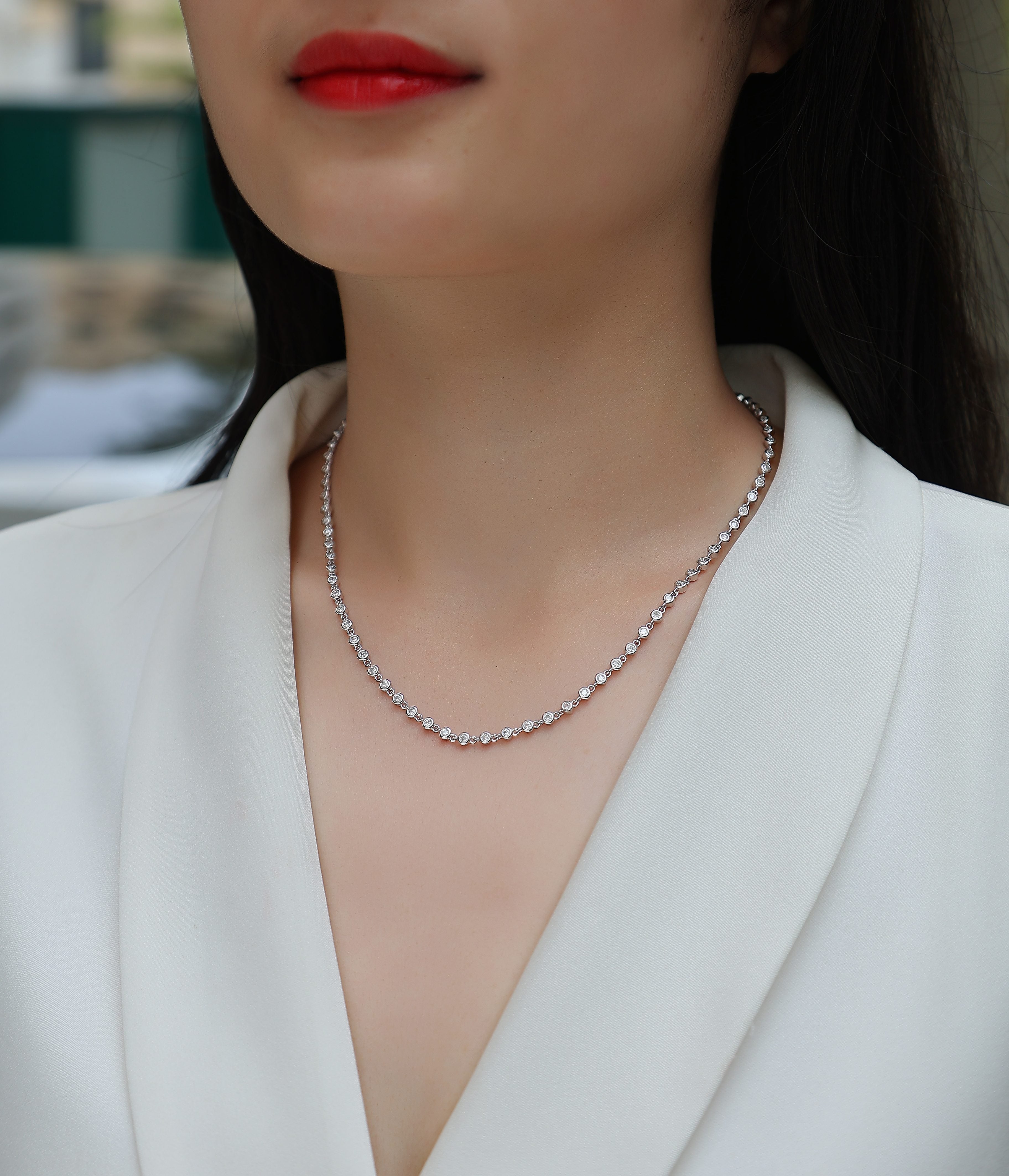 1Heart - to - heart - A Fashionable And Luxurious Diamond Jewelry Pendant Set With Moissanite S925 Sterling Silver And Platinum Plating Prohibit TikTok sales - 5 - CJ