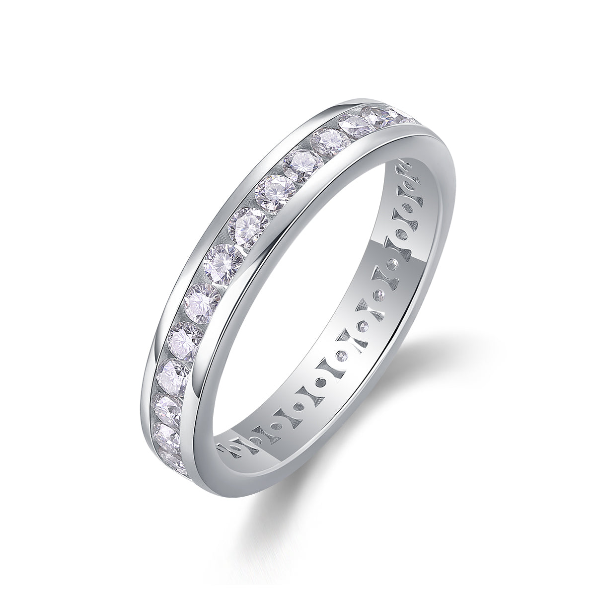 1Diamond Ring Luxury Fashion Set Moissanite Silver Ring Prohibit TikTok sales - 5 - CJ