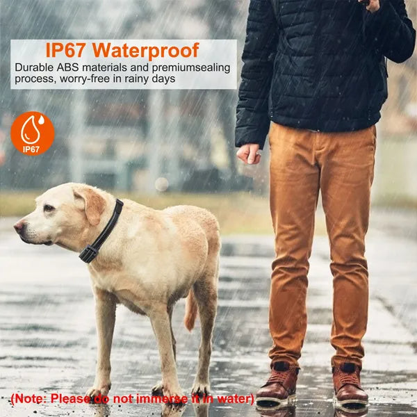 Dog Training Collar Receiver IP67 Waterproof Dog Bark Shock Vibration Beep Receiver Up To 3280ft - 5 - CJ
