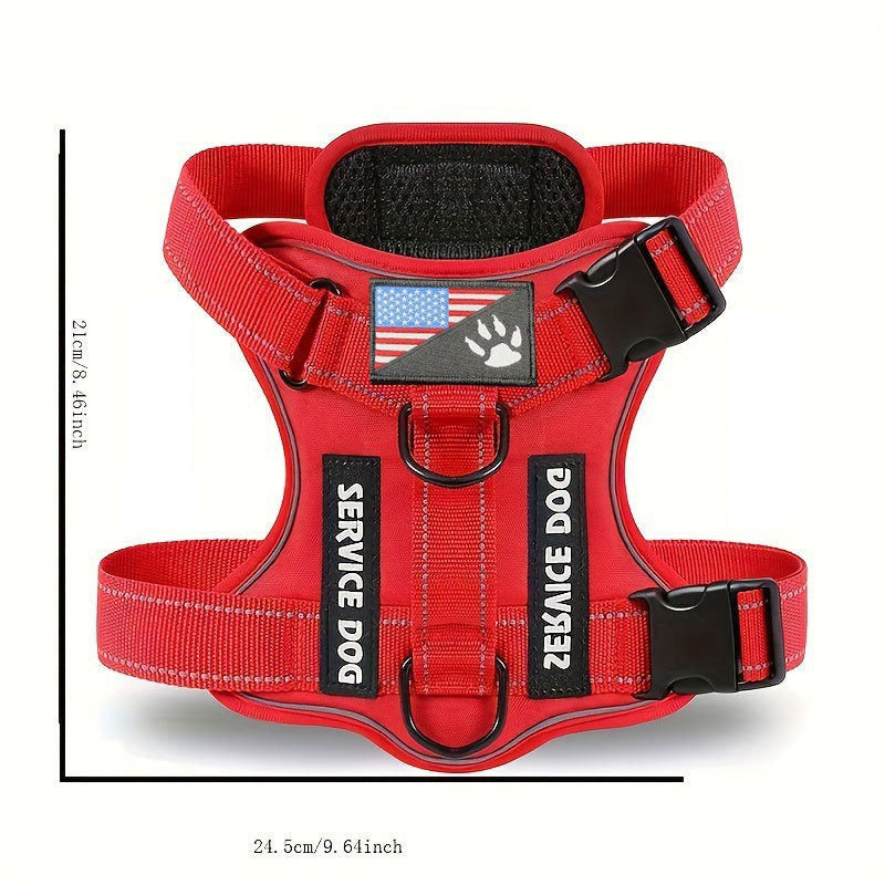 Large Dog Tactical Chest Strap Vest - 0 - CJ