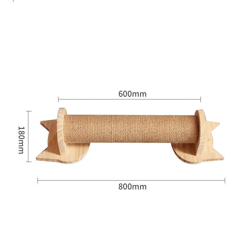 Pet Cat Climbing Frame Wall Type Solid Wood Wall Hanging Platform Ladder Pets Accessories - 0 - CJ - Wall hanging cat climbing colu - CJJT148790303CX