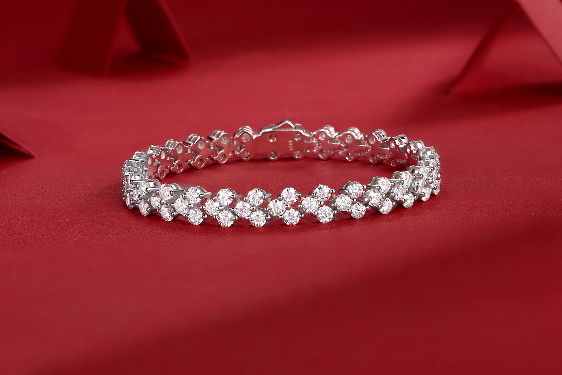1Kanong Luxury Fashion Mossan Diamond S925 Silver Bracelet Prohibit TikTok sales - 5 - CJ