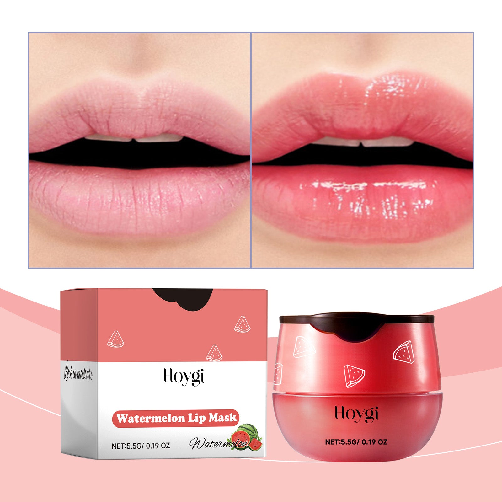 Hoygi Watermelon Lip Mask, Lighten Lip Lines, Remove Dead Skin, Moisturize, Prevent Dry And Crack Lip Mask, Moisturize And Care Lip Mask - 5 - CJ