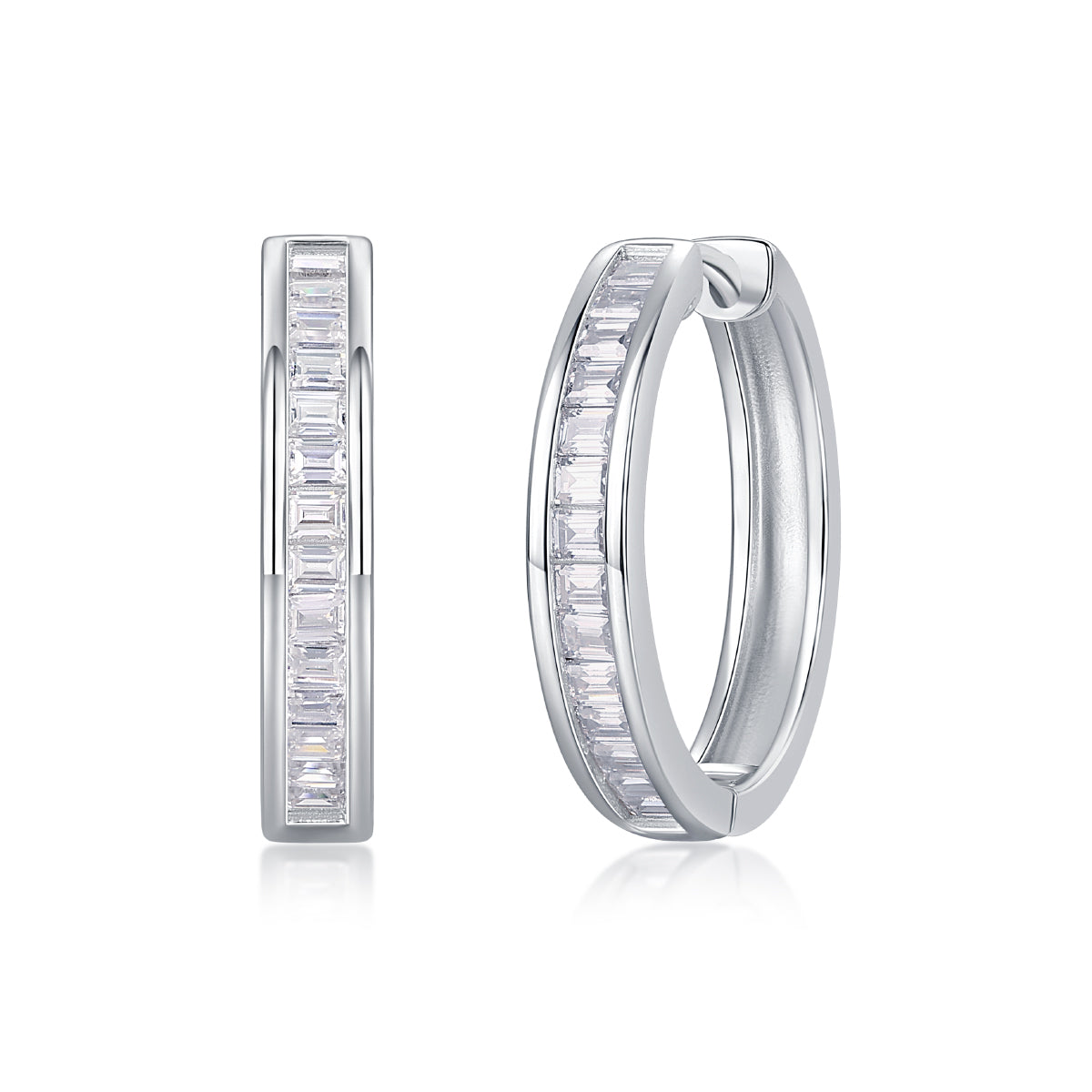 1The Dawn Of Luxury Fashion Diamond Earrings Earrings Studded With Mosan Diamond Silver Jewelry Prohibit TikTok sales - 5 - CJ