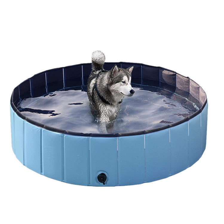 Pet Pool Dog Swimming Pool Foldable Large Dog Bath Supplies - 0 - CJ - Dark Blue - XL - CJJJCWGY00599 - Dark Blue - XL