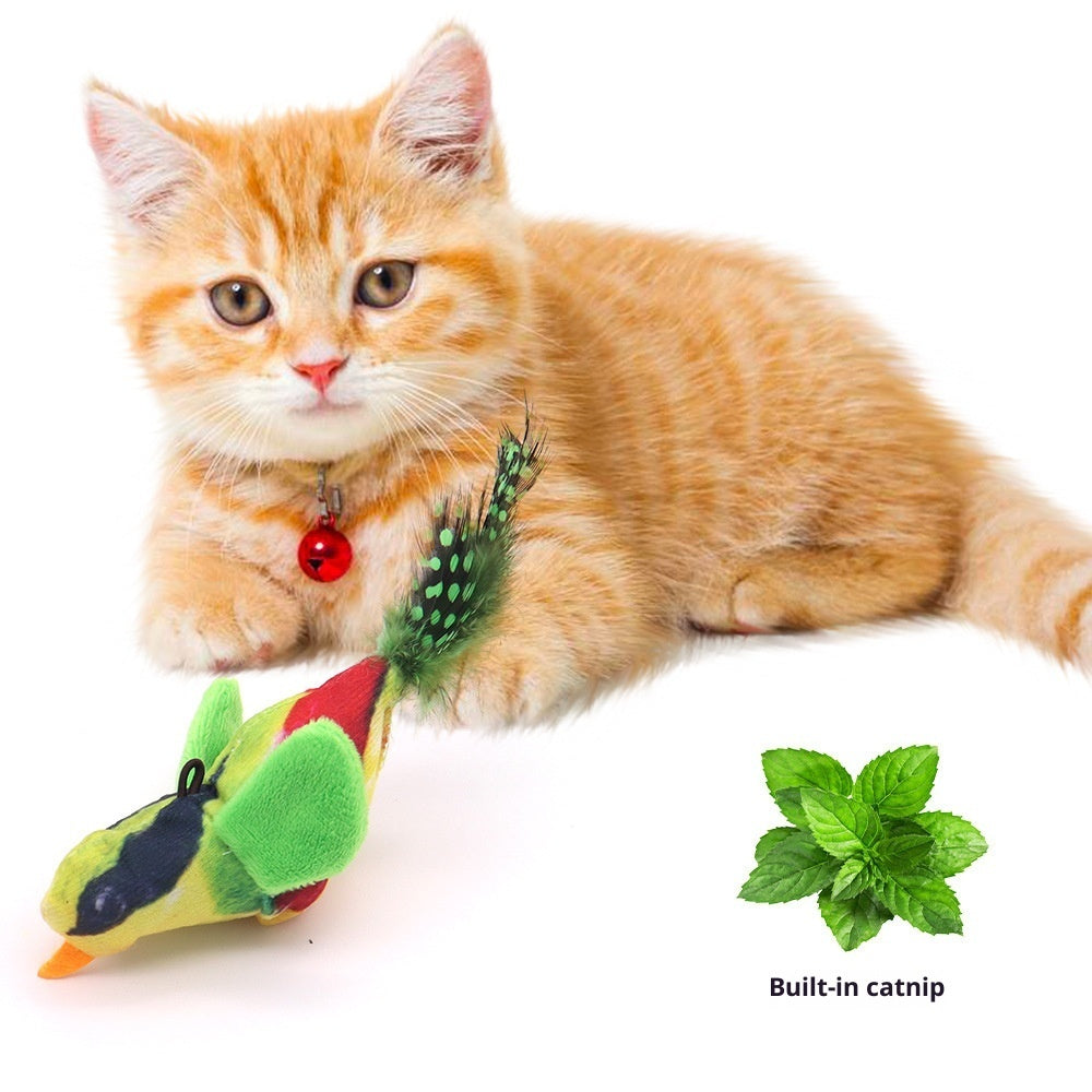 Vocal Simulation Squeaky Bird Cat Toy For Self - amusement - 0 - CJ