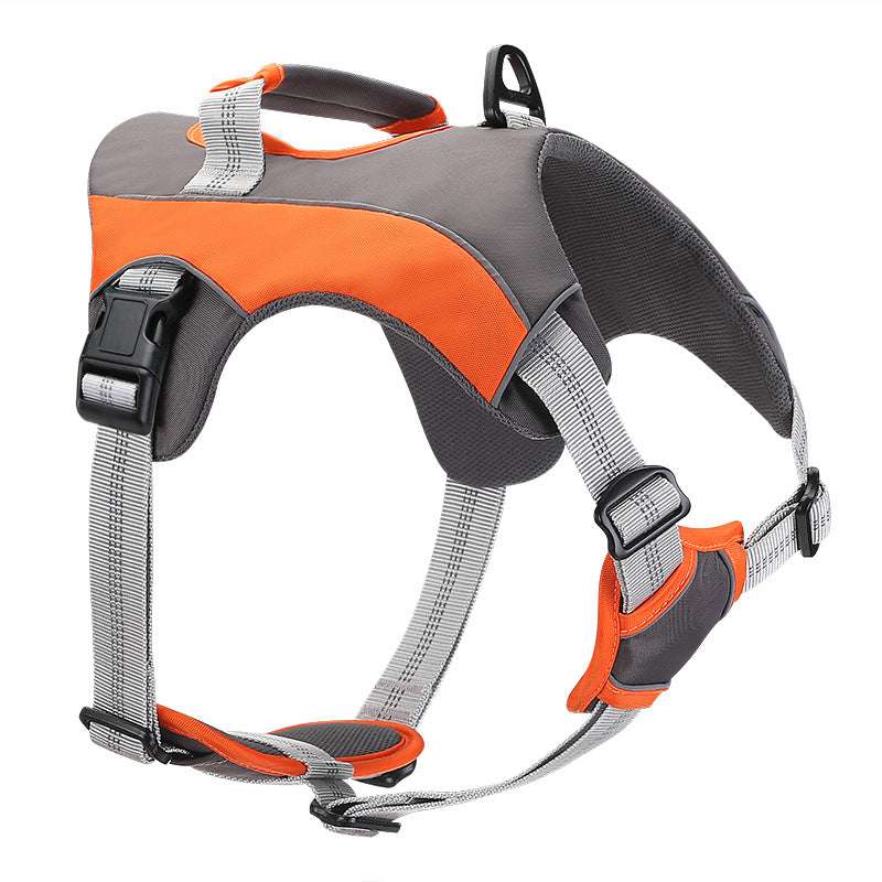 Breathable Large Dog Chest Harness With Leash - 0 - CJ