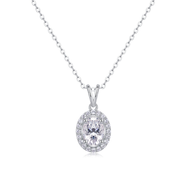 1Infinite - A Fashionable And Luxurious Diamond Jewelry Pendant Set With Moissanite S925 Sterling Silver And Platinum Plating Prohibit TikTok sales - 5 - CJ