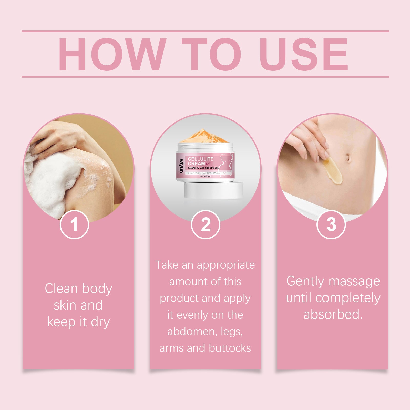 Wiyun Body Massage Cream Improves Skin Elasticity, Firming And Gentle Formula Moisturizes And Nourishes Skin - 5 - CJ
