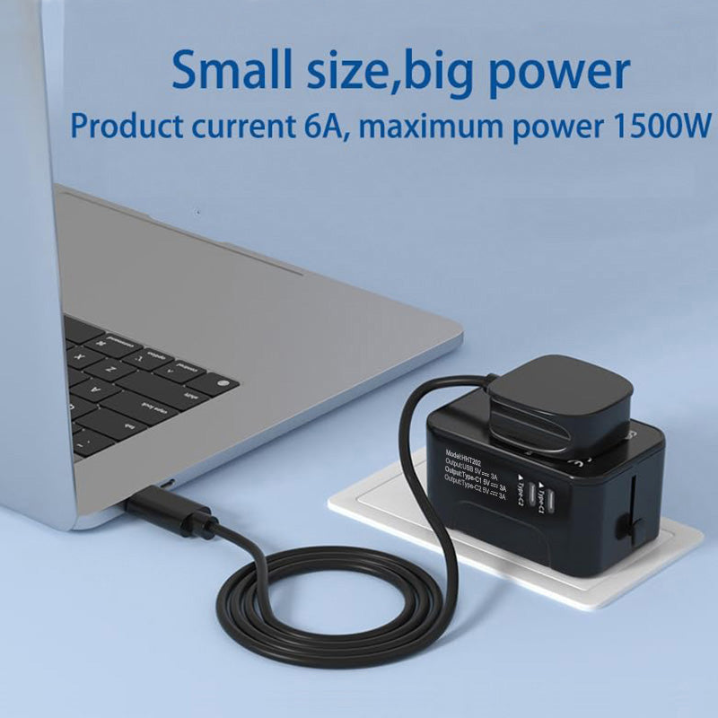 Travel Adapter Worldwide All In One International Power Adapter Universal Adapter Plug With 2.1A Dual USB Charging Ports For Asia Europe UK AUS And USA - 5 - CJ