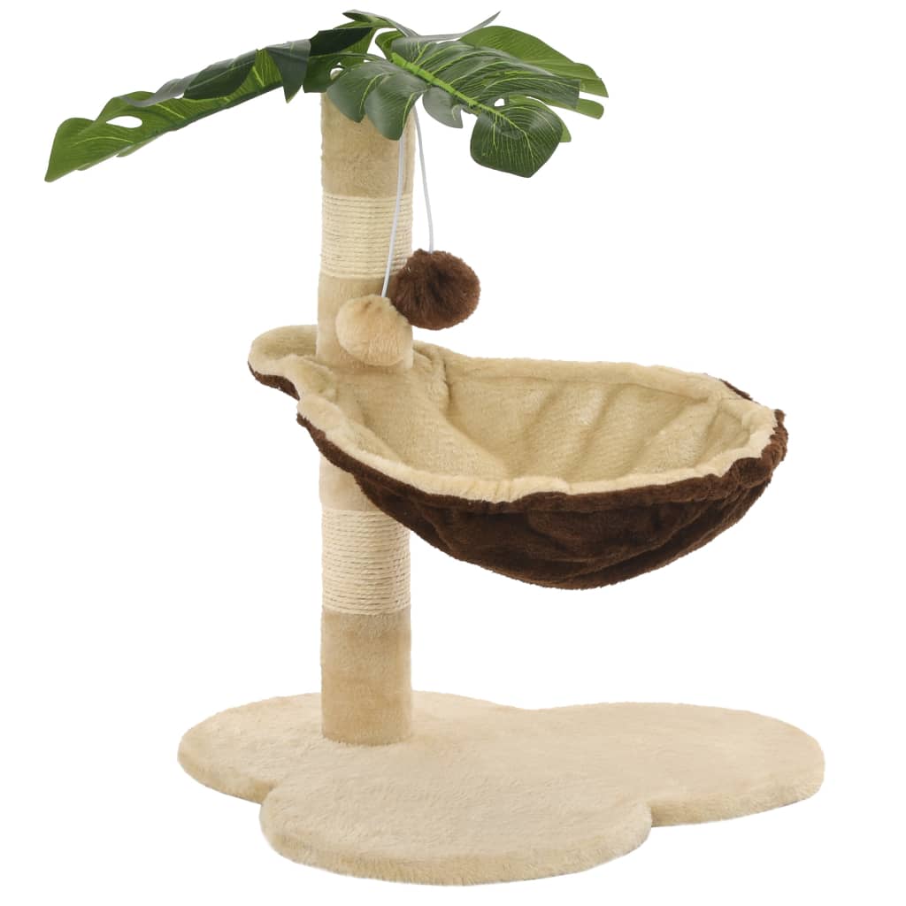 Cat Scratching Post with Sisal Scratching Bar 50 cm Beige and Brown - 5 - CJ
