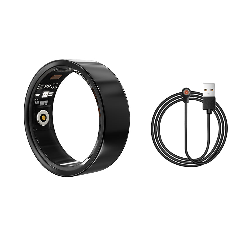Smart Ring Health Tracker - Fitness Sleep Heart Rate Blood Oxygen Tracker Smart Ring For Men And Women,IP68 Waterproof Level Bluetooth Fitness Tracker Rings Family Care - 5 - CJ
