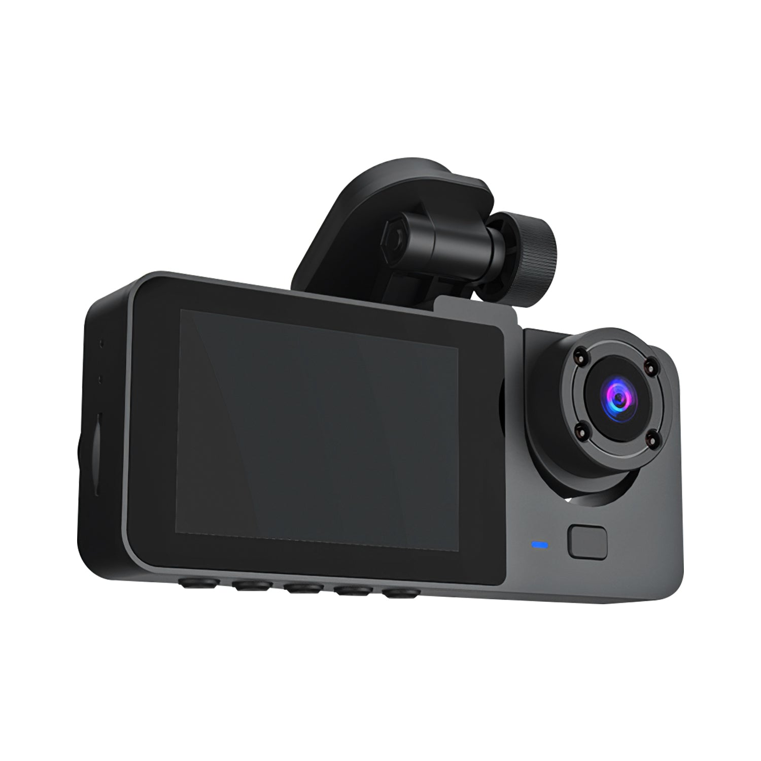 3 Channel Dash Cam Front Inside Rear Vehicle Driving Recorder Car DVR With 32G MMC Card G Sensor Motion Detection Parking Monitor Loop Recording - 5.0 - CJ